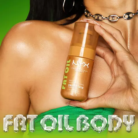 Drench your skin in tropical moisture with NYX Professional Makeup Fat Oil Body Oil Coconut Cutie. This coconut-infused body oil delivers up to 24-hour hydration and a radiant, shimmery finish. Smell like a bikini queenie every single day. Shop now.