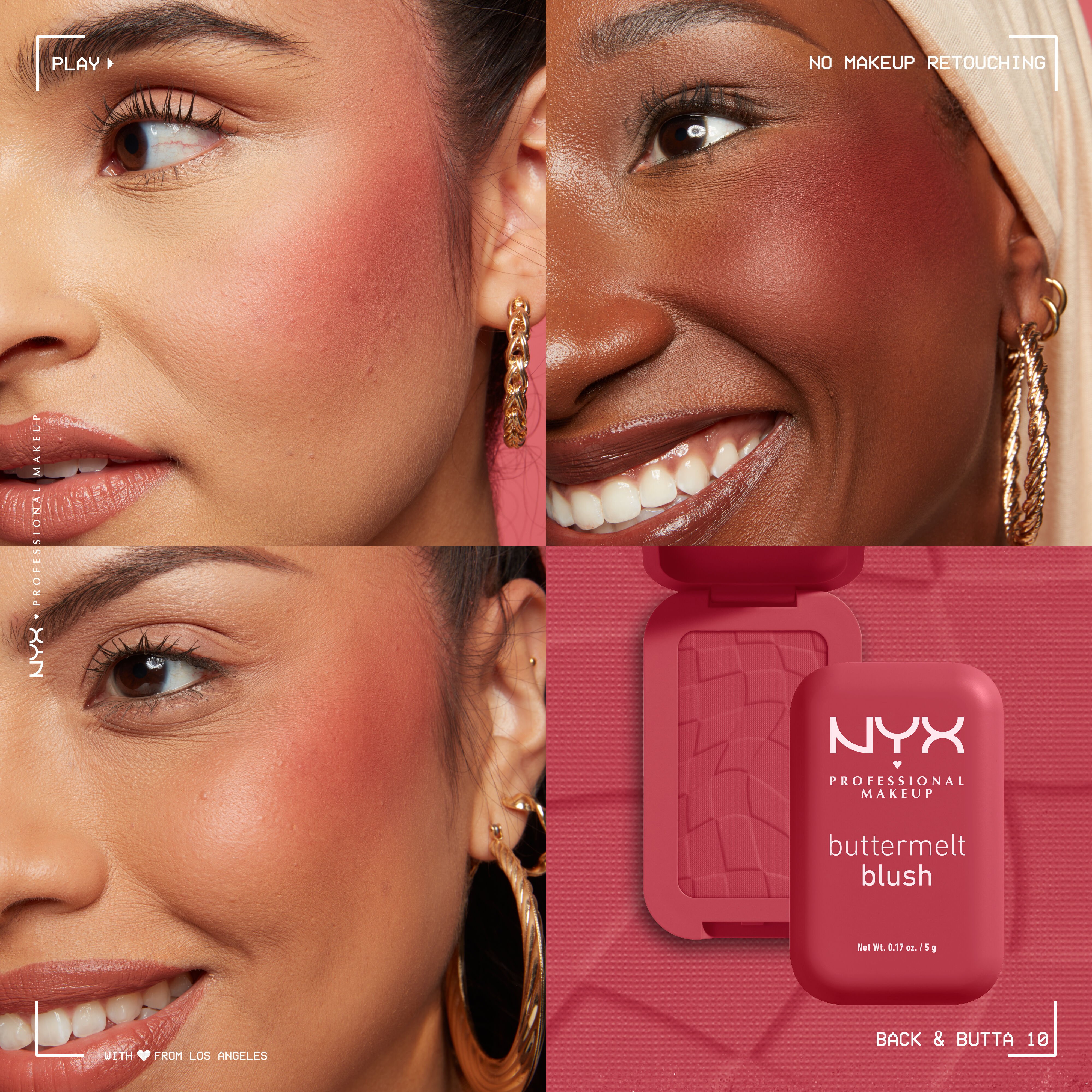 buttermelt blush shade grid