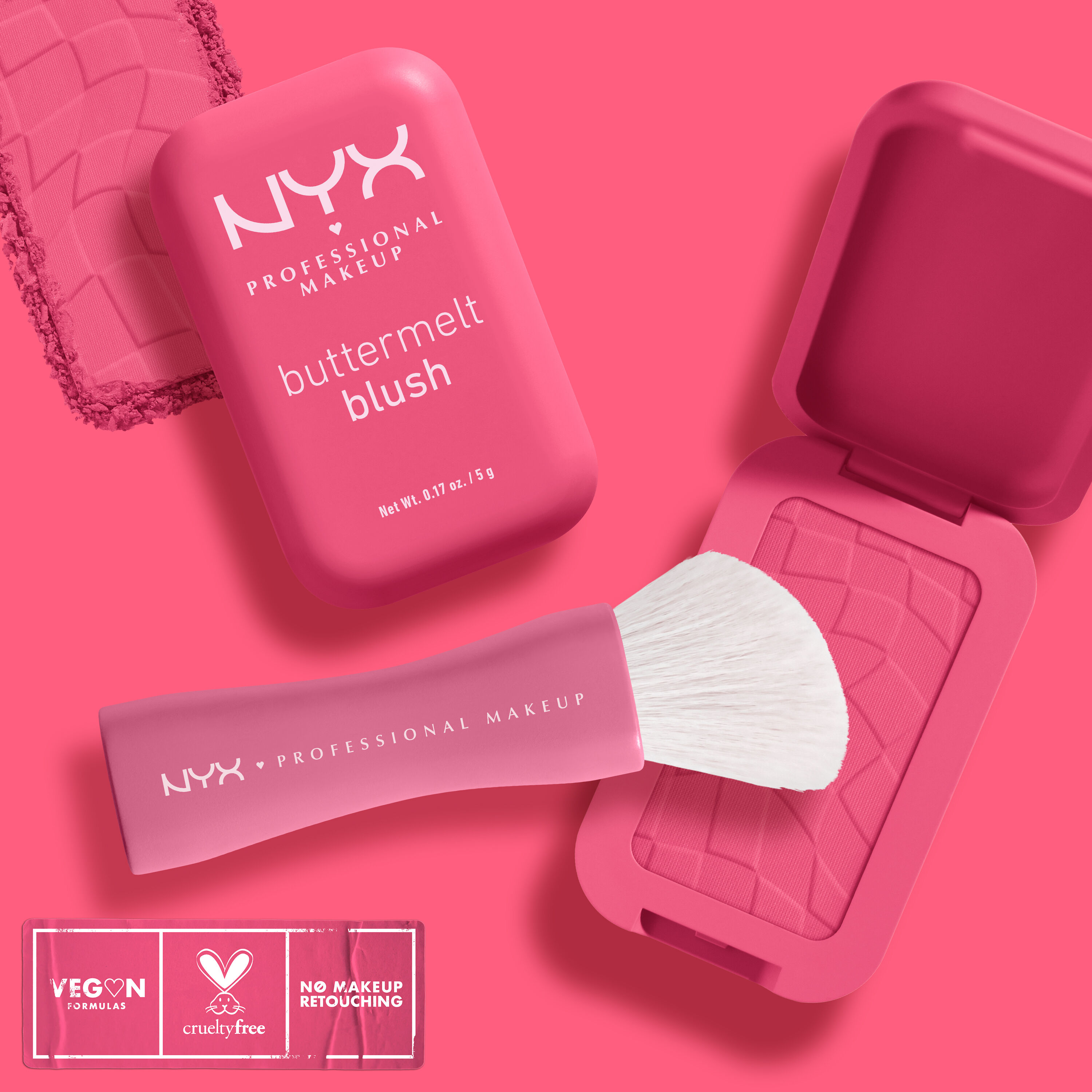 buttermelt blush and brush stylized packshot