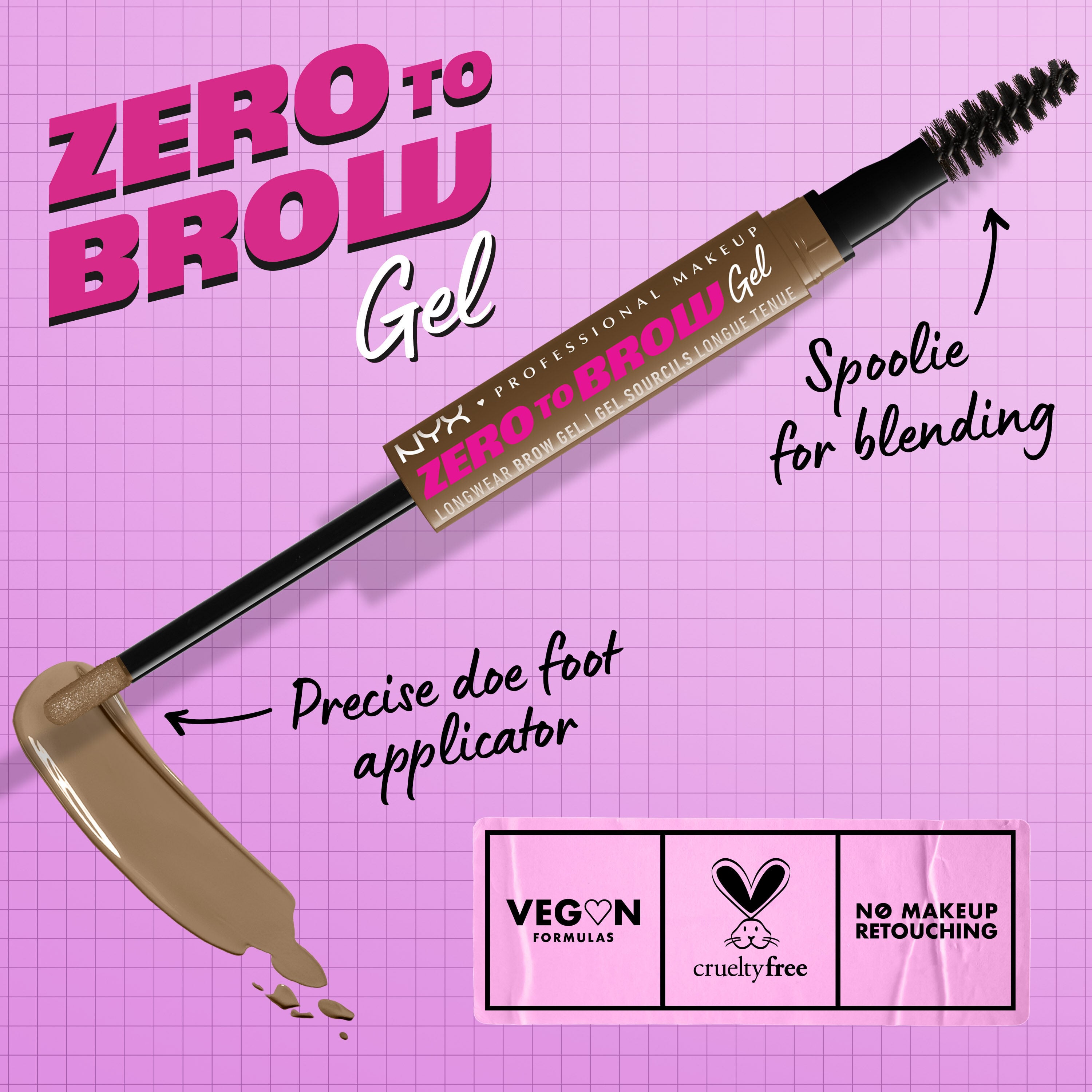 ZERO TO BROW LONGWEAR BROW GEL
