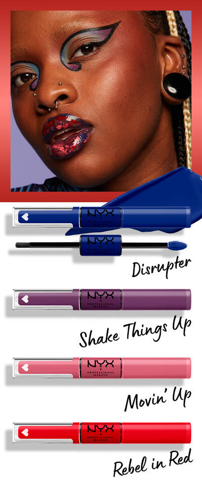 Kaleidoscope lip look