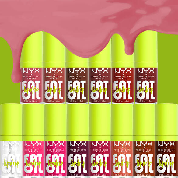 Fat Oil Lip Drip now available in 6 creamy fat shades and 8 original shades.