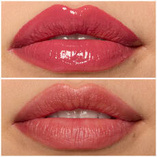 07 BUBBLEGUM BURST shade of Lip I.V. Hydrating Lip Gloss Stain for both shine and stain.