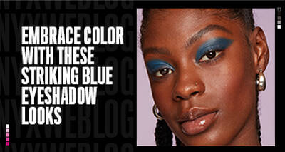 Striking blue eyeshadow looks