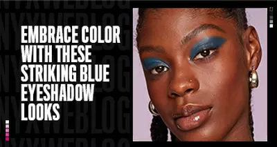 Striking blue eyeshadow looks