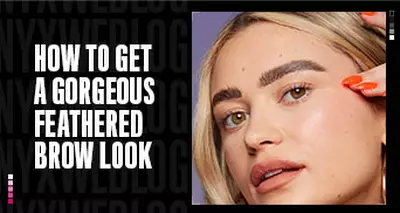 Feathered Brow Look