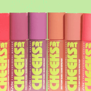 Video thumbnail of all eight shades of Fat Cheeks Juicy Blush liquid blush in a row