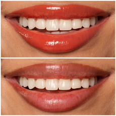 12 BURST THAT TANG! shade of Lip I.V. Hydrating Lip Gloss Stain for both shine and stain.