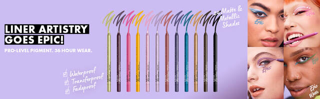 A Arte do Liner se torna épica!  Pigmento de nível profissional, desgaste de 36 horas!