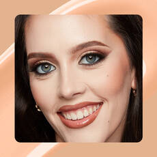 Close-up of model wearing Wonder Snatch(TM) Concealer in Shade 06 Fair.