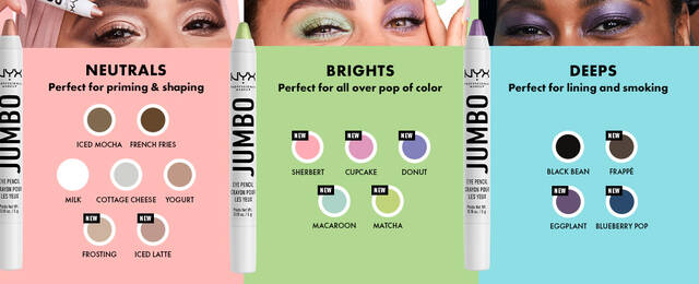 nyx jumbo eye pencil swatches cashmere