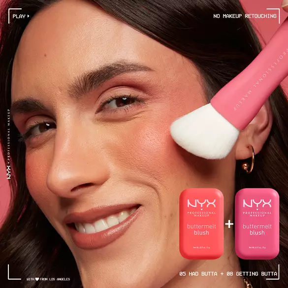 Mix two shades of Buttermelt Blush for a layered flush of blush