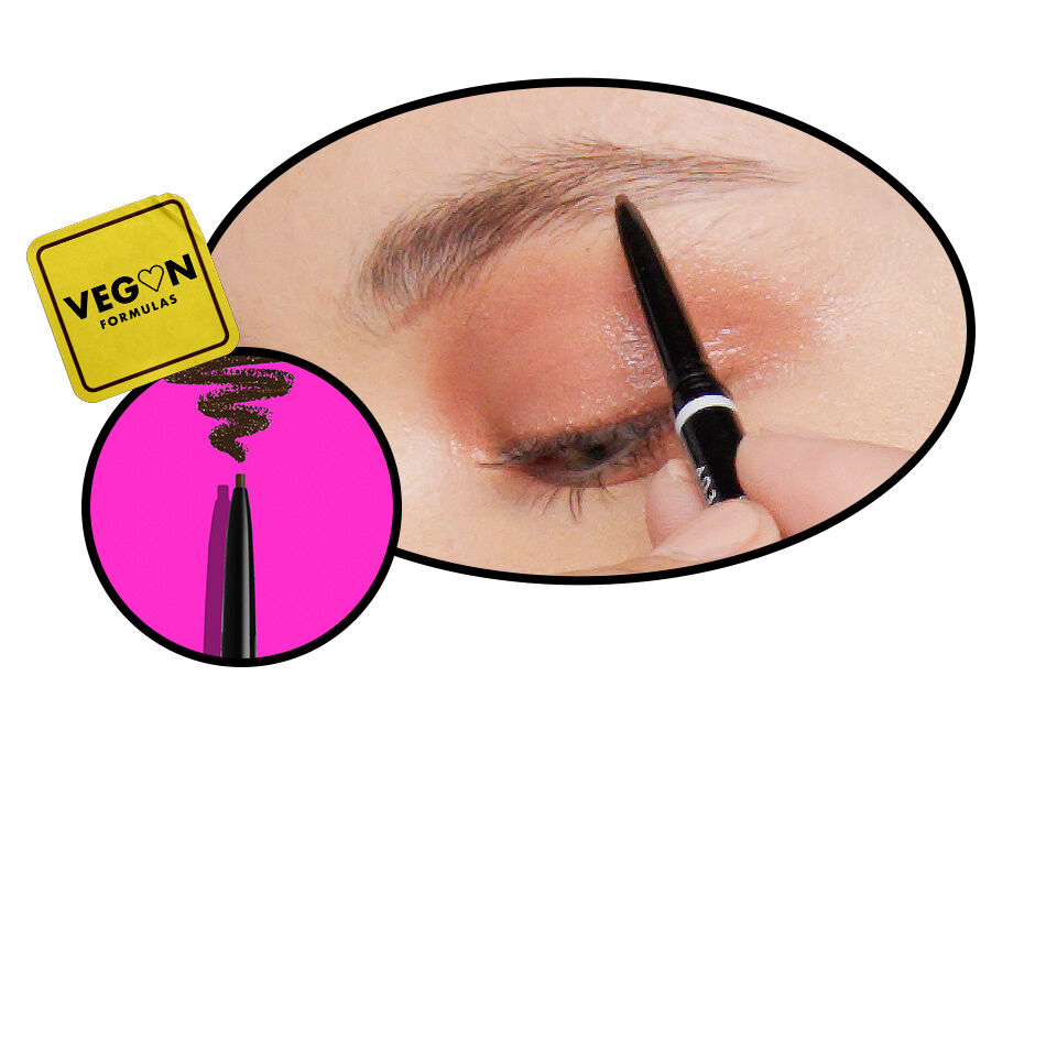Paso 1: Define tus cejas con el lapiz de punta ultra precisa  