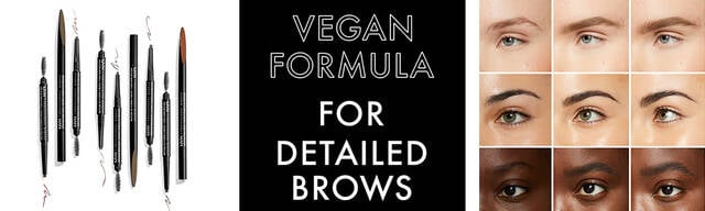 Precision Brow Pencils made with a vegan formula