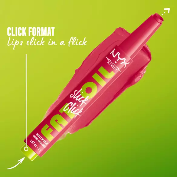 Fat Oil Slick Click in shade Double Tap. Click Format. Lip slick in a flick.