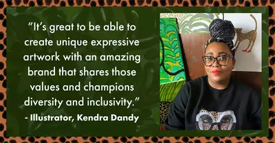 Kendra Dandy's quote on working with NYX Professional Makeup