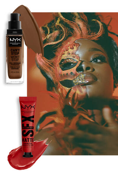FIRE CRACKER makeup look