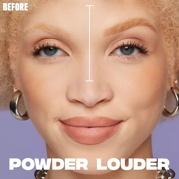 Powder soft brow pencil with vegan thickening bamboo microfibers