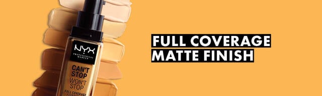 Full coverage matte finish