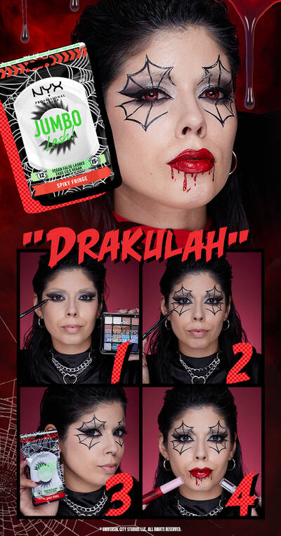 Drakulah makeup look