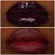 16 GRAPE GUSHIN' shade of Lip I.V. Hydrating Lip Gloss Stain for both shine and stain.