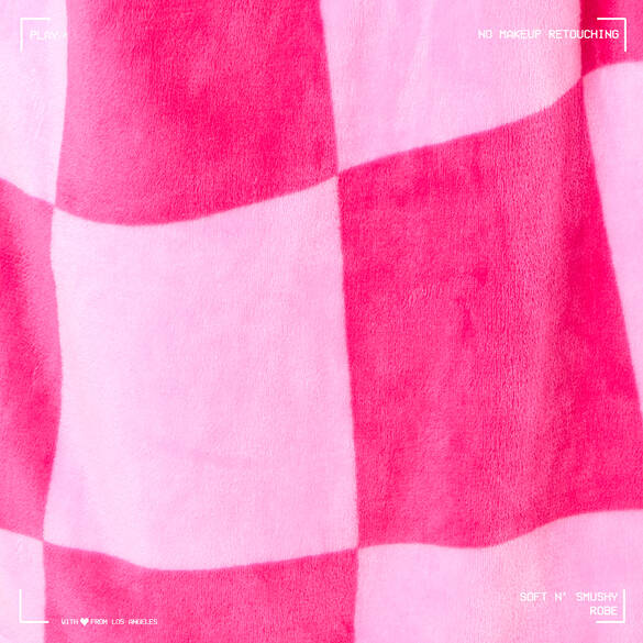 SOFT N’ SMUSHY Robe available in a limited-edition pink checker print.