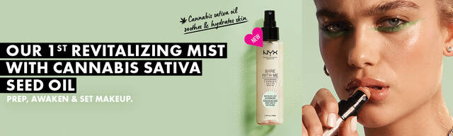 Our 1st Revitalizing Mist with Cannabis Sativa Seed Oil. Prep, Awaken, and Set Makeup