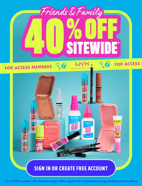 40% OFF SITEWIDE for account holders
