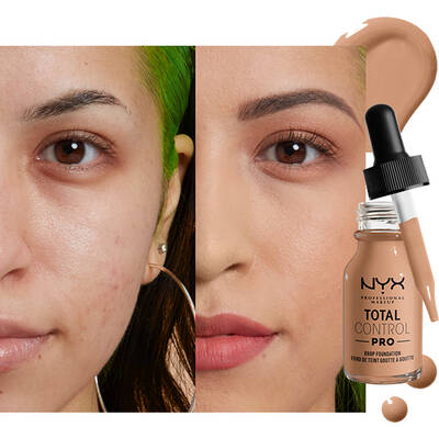 Total Control Pro Drop Foundation and model