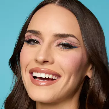 Model with NYX Epic Ink Liner applied