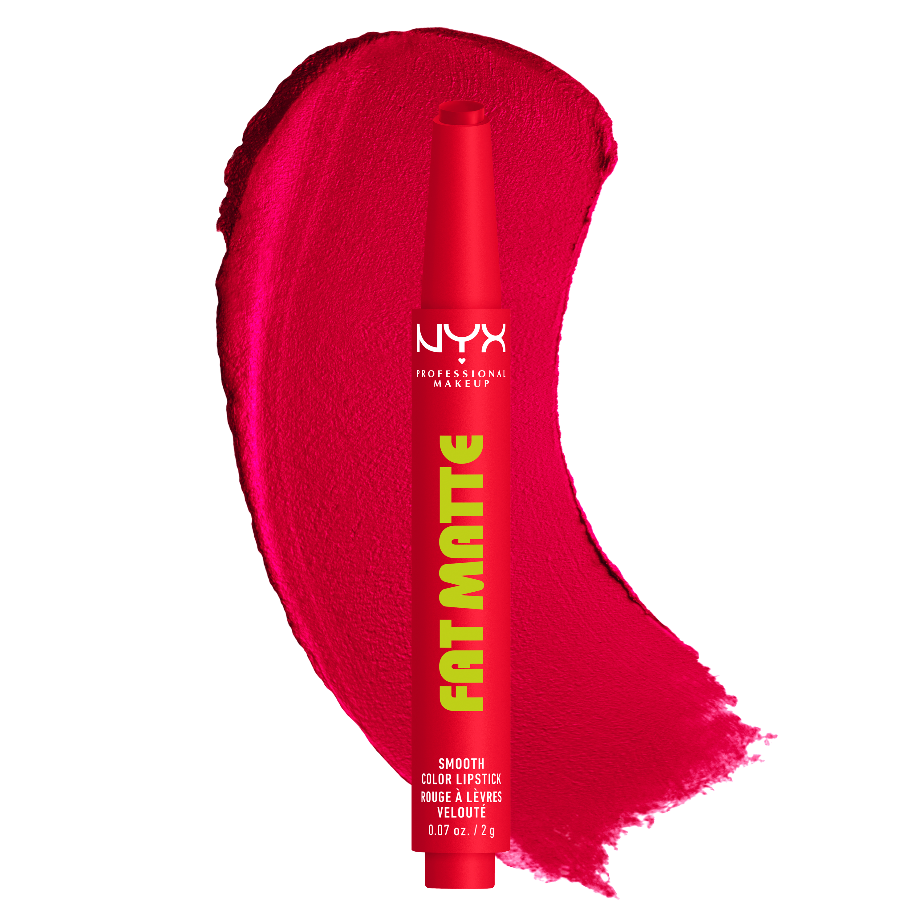 NYX Professional Makeup Matte Lipstick Pen - Fat Matte Smooth Color Lipstick Fuzzy Flame 12$