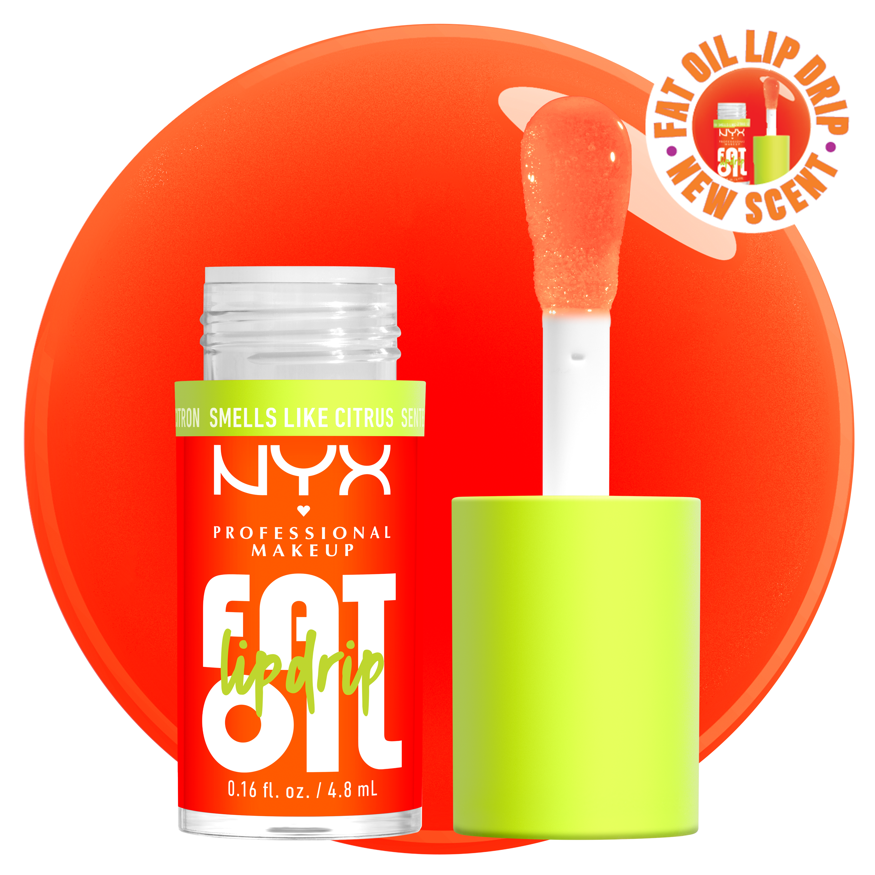 NYX Professional Makeup Tinted Lip Oil - Fat Oil Lip Drip Lip Gloss Juicy Boo $10
