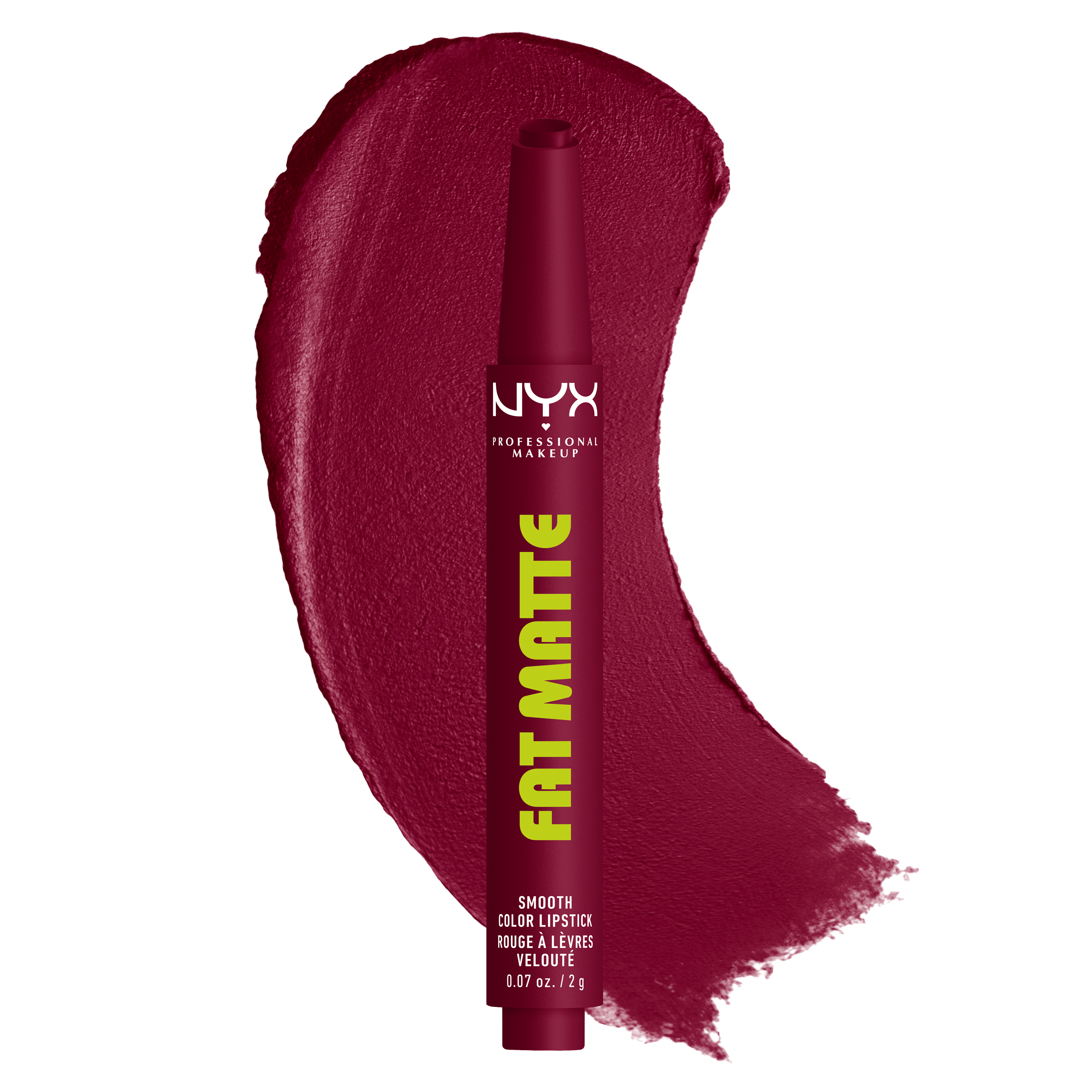 NYX Professional Makeup Matte Lipstick Pen - Fat Matte Smooth Color Lipstick Berry Smooth 12$