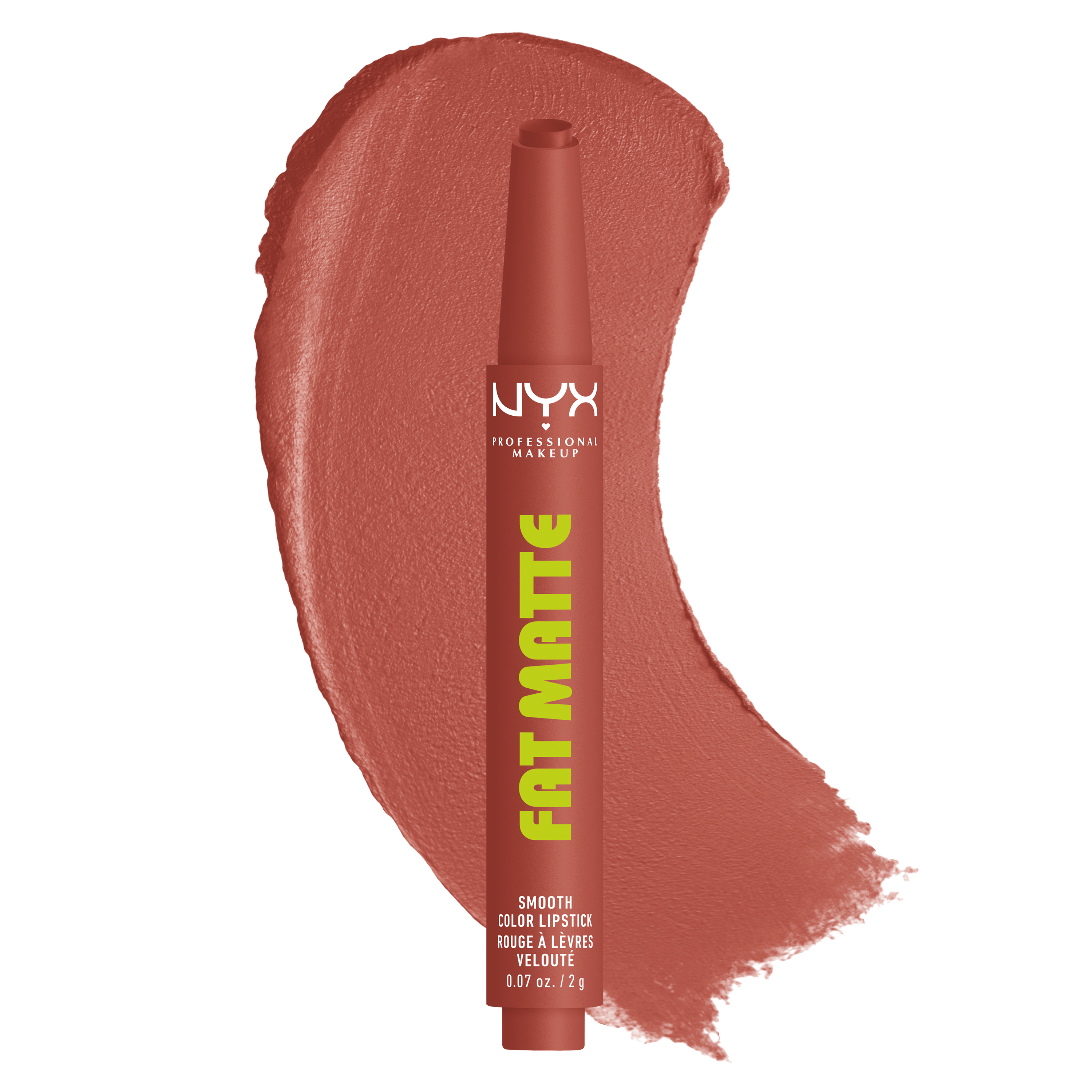 NYX Professional Makeup Matte Lipstick Pen - Fat Matte Smooth Color Lipstick Rose Robe 12$