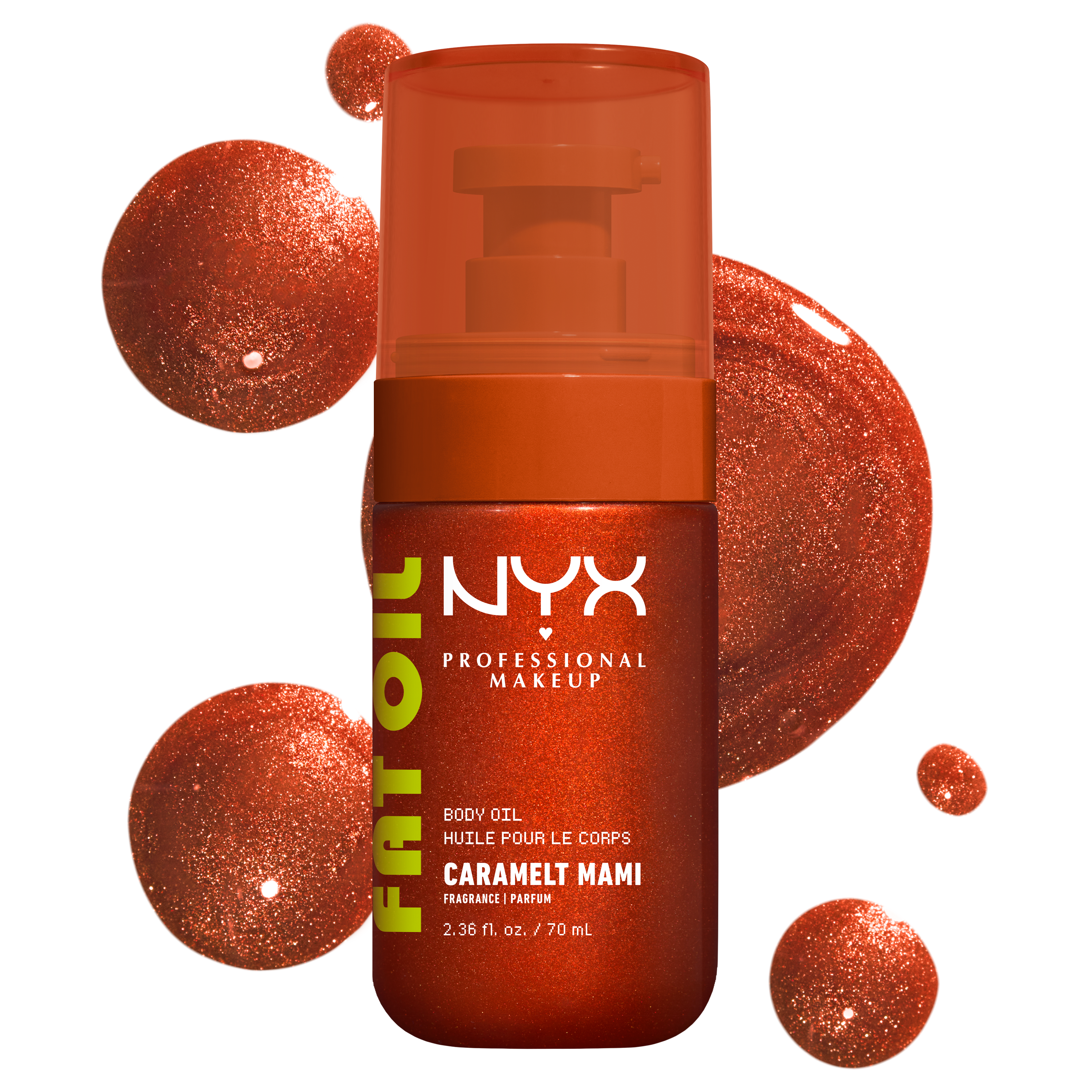 NYX Professional Makeup Fat Oil Body Oil Caramelt Mami - Shimmer Body Oil 18$