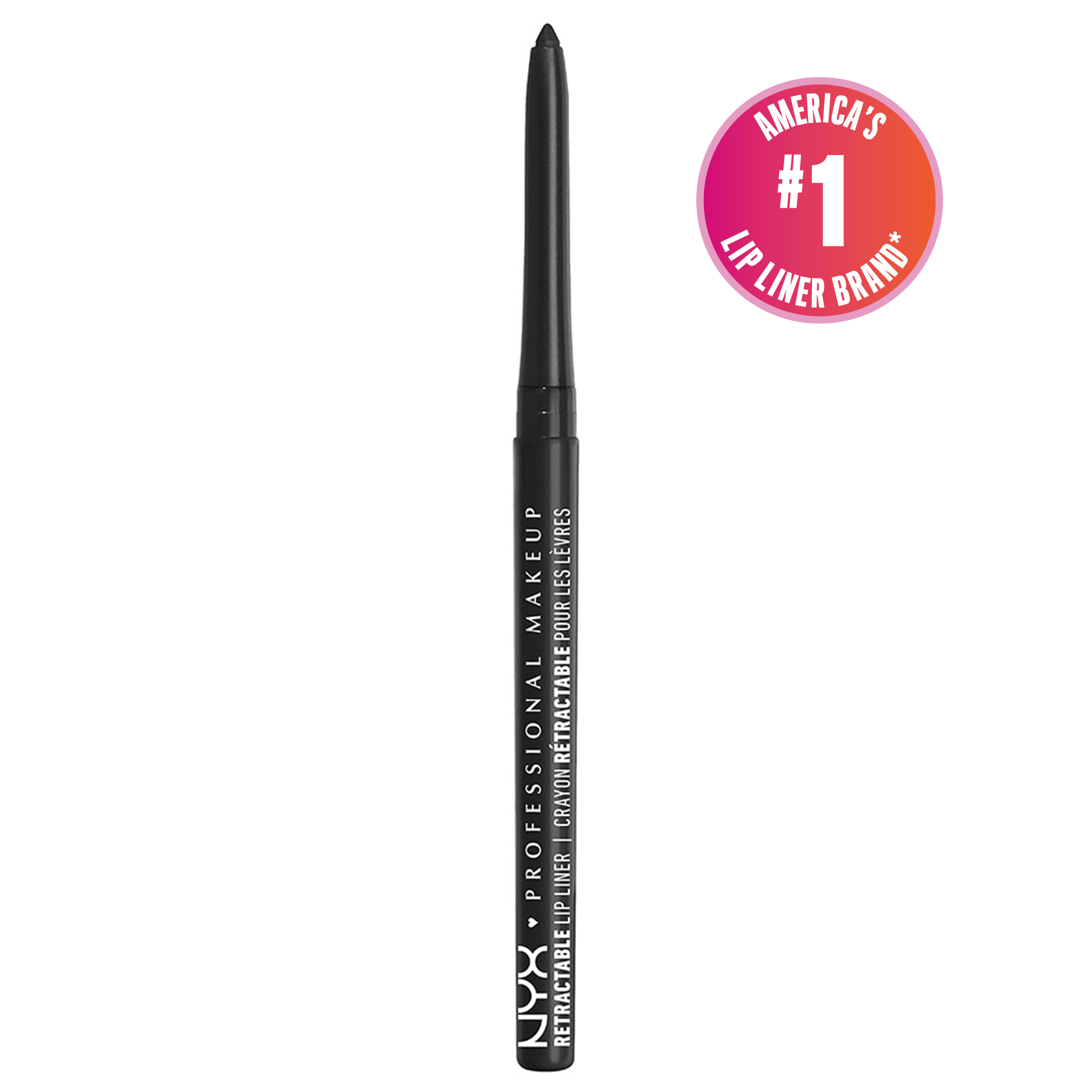 NYX Professional Makeup Retractable Lip Liner Pencil Black Lips 6$