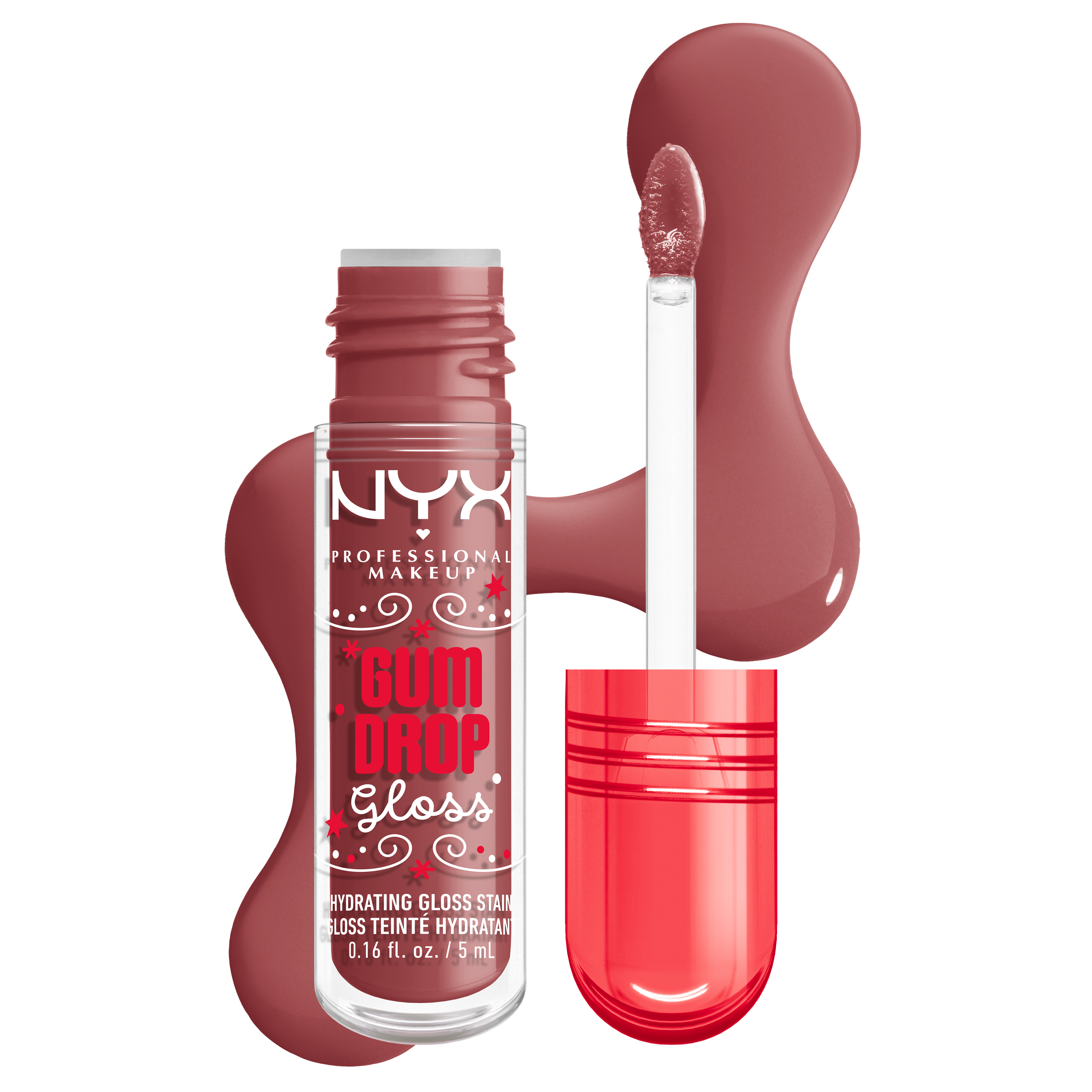 NYX Professional Makeup Gum Drop Gloss Holiday Lip Gloss Stain Nyx Cosmetics Hydra Honey 7$