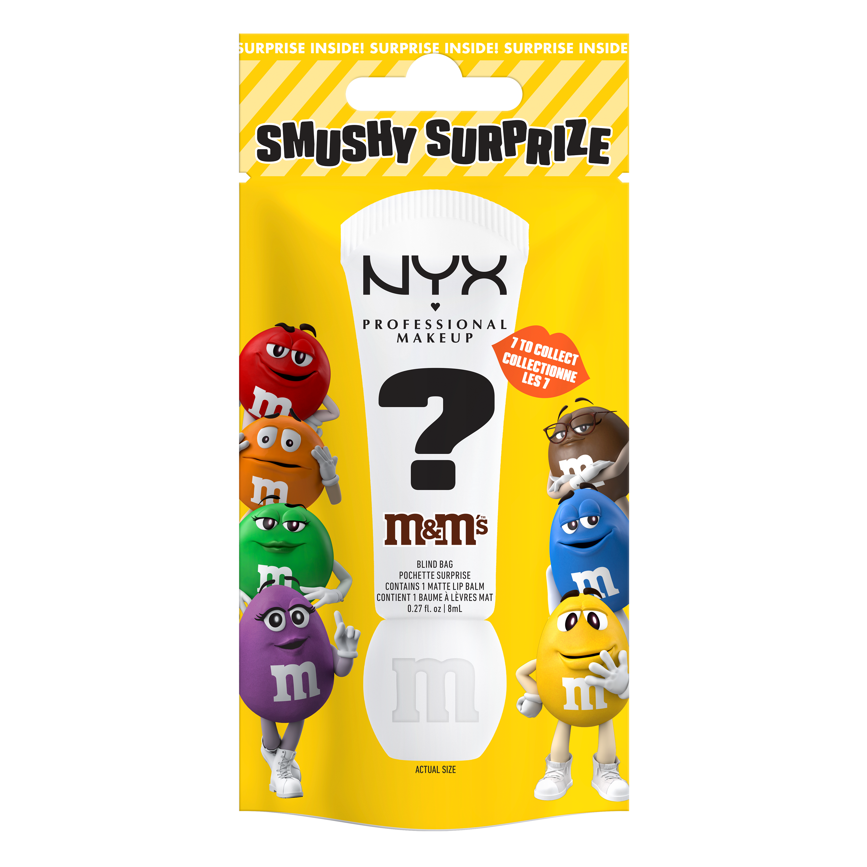 NYX Professional Makeup M&m's Smushy Surprize Matte Lip Balm
