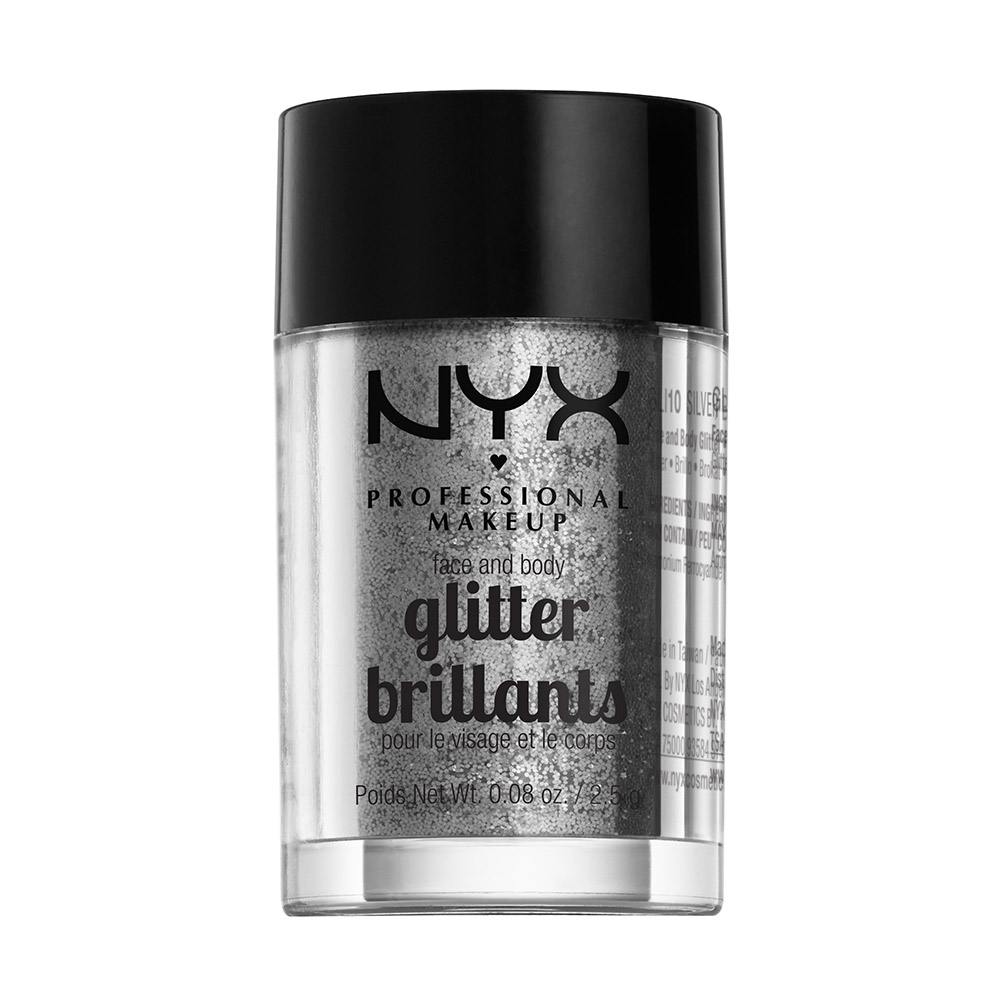 NYX Professional Makeup Loose Face Body Glitter Silver 7$