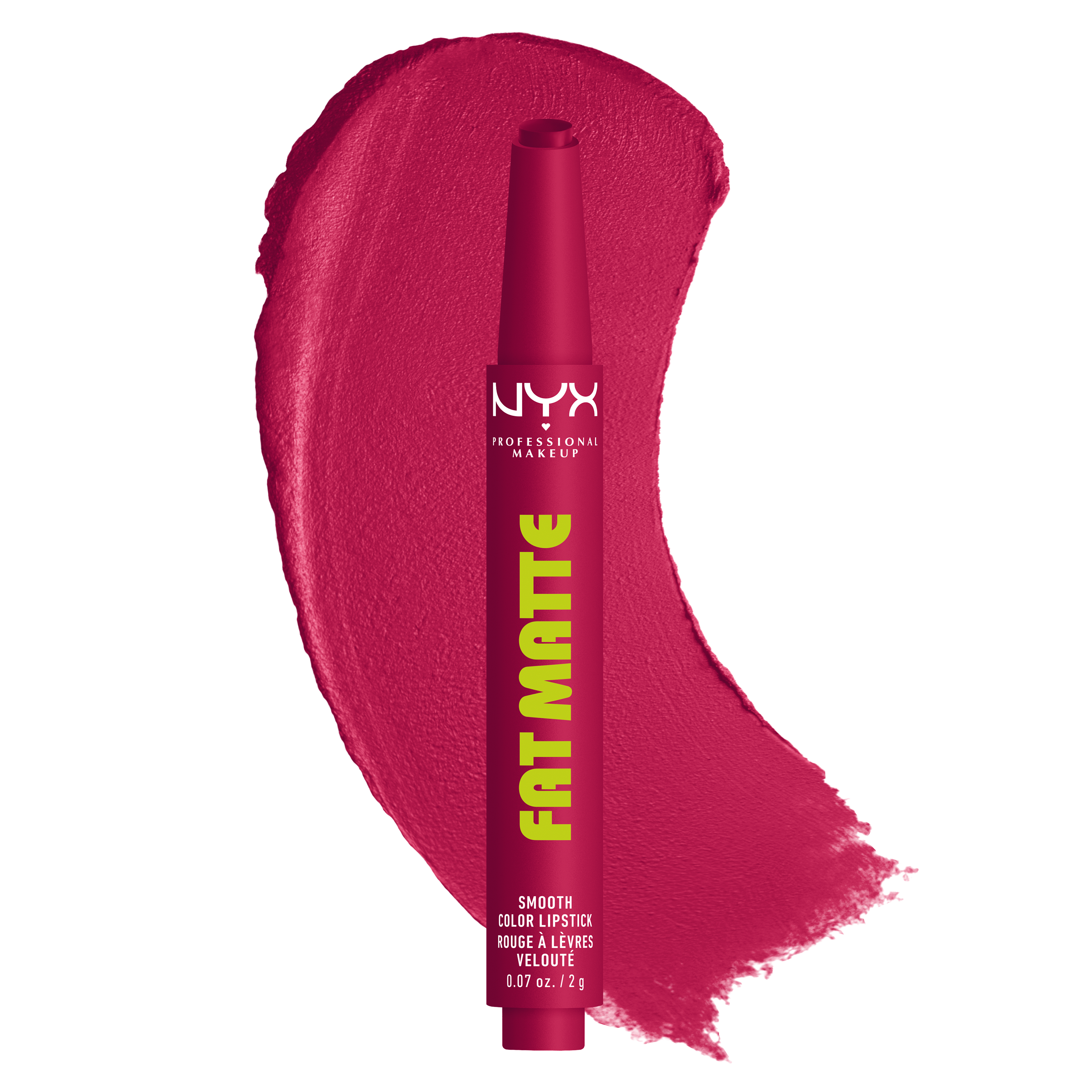 NYX Professional Makeup Matte Lipstick Pen - Fat Matte Smooth Color Lipstick Hibiscus Hug 12$