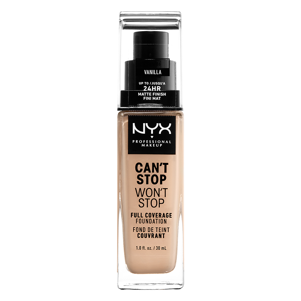 NYX Professional Makeup Cant Stop Wont Stop Coverage Foundation Nyx Professional Vanilla 15$