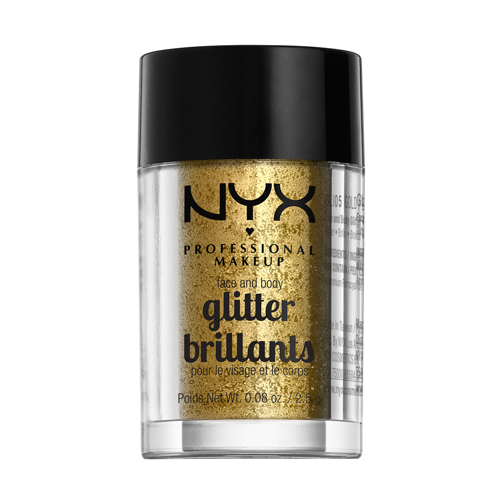 NYX Professional Makeup Loose Face Body Glitter Gold 7$