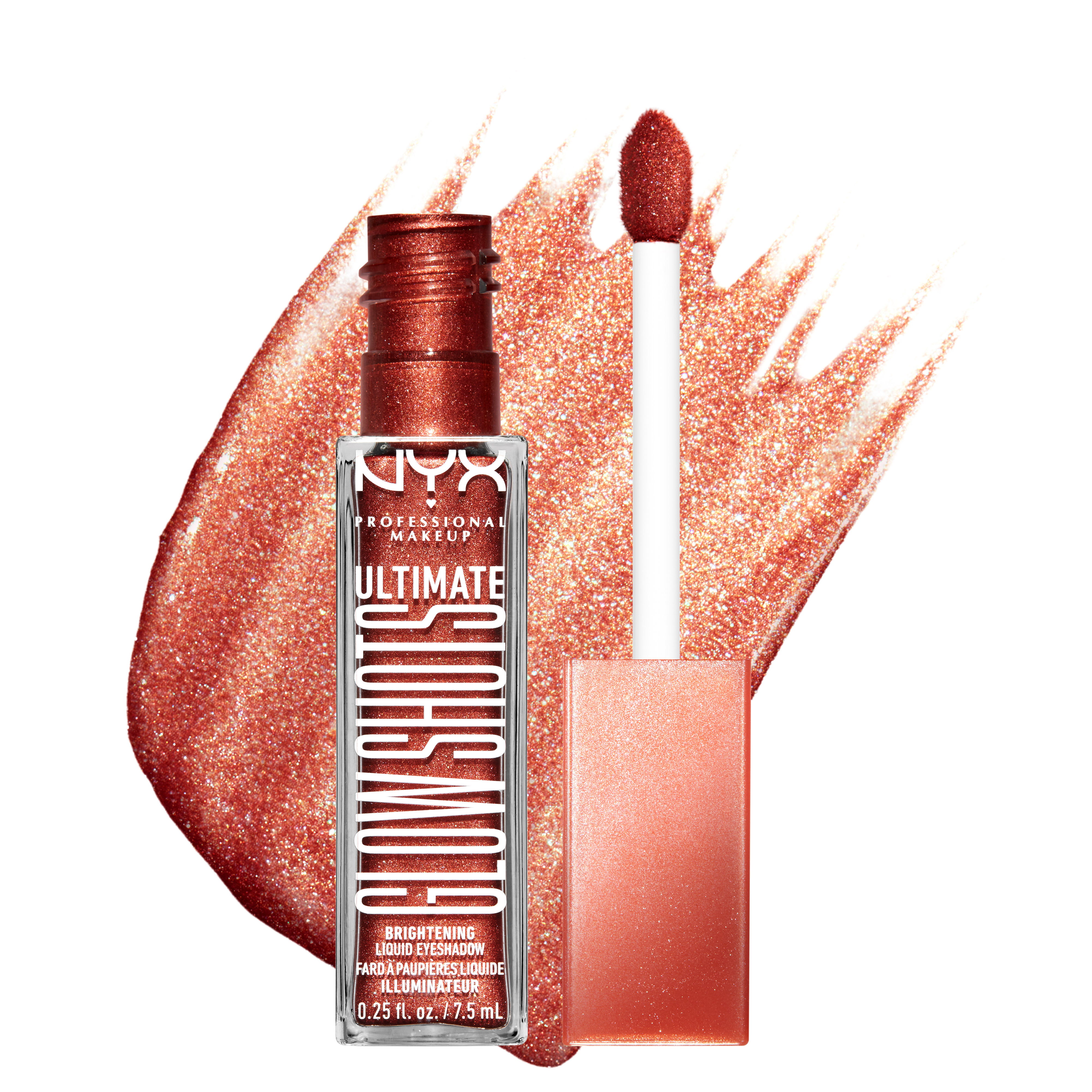 NYX Professional Makeup Liquid Eyeshadowultimate Glow Shot  Clementine Fine