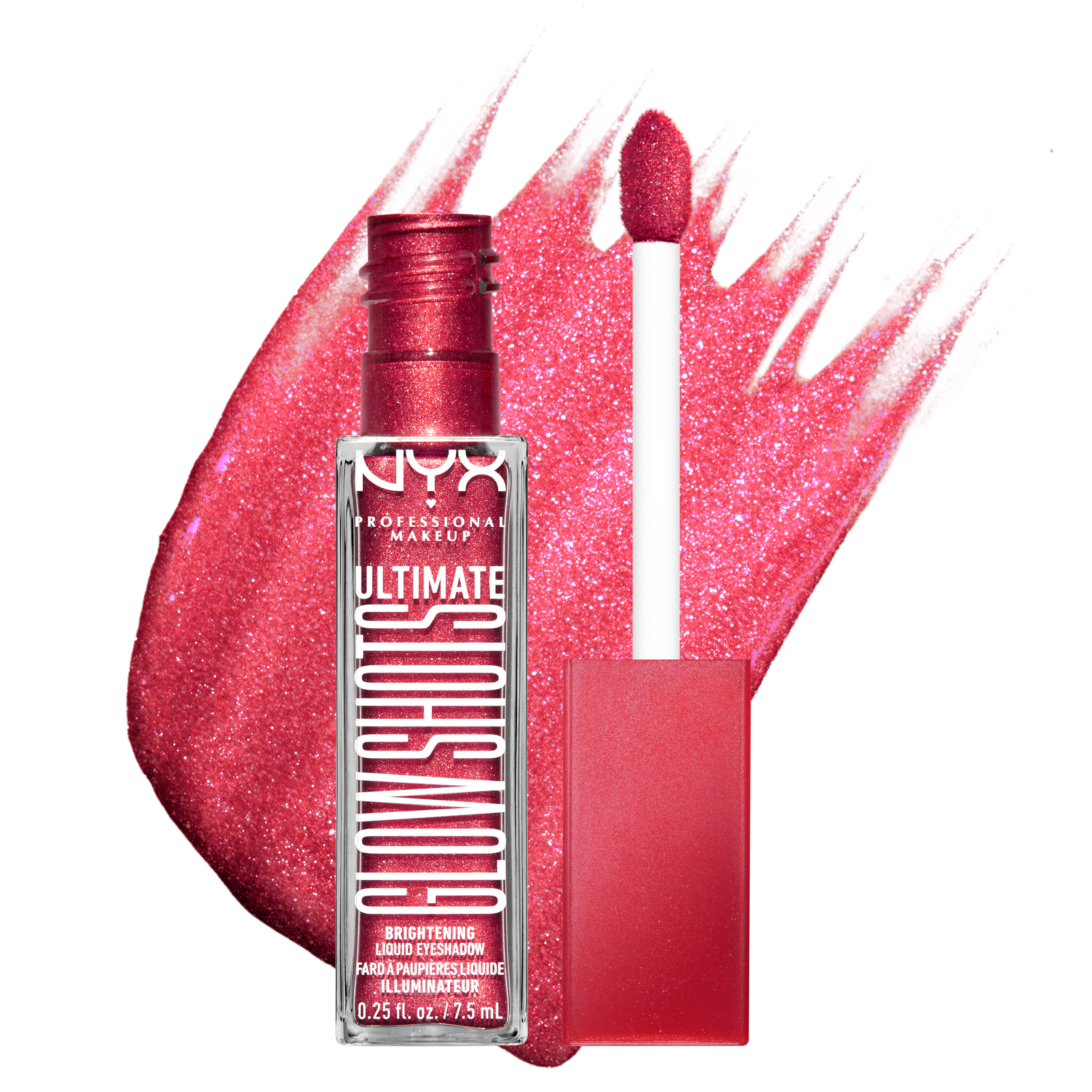 NYX Professional Makeup Liquid Eyeshadowultimate Glow Shot  Raspberry Rave