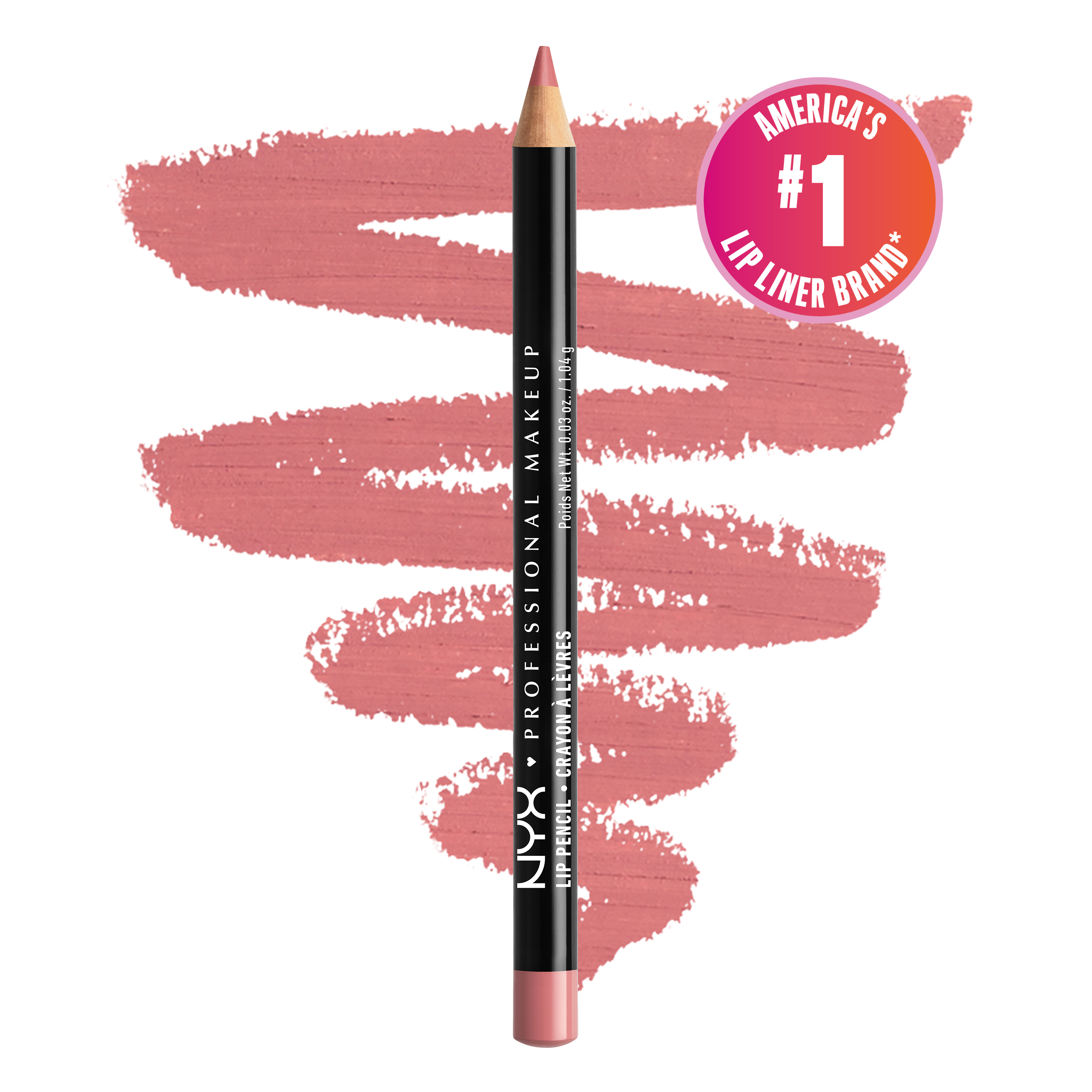 NYX Professional Makeup Slim Lip Pencil Creamy Lip Liner Rose 6$