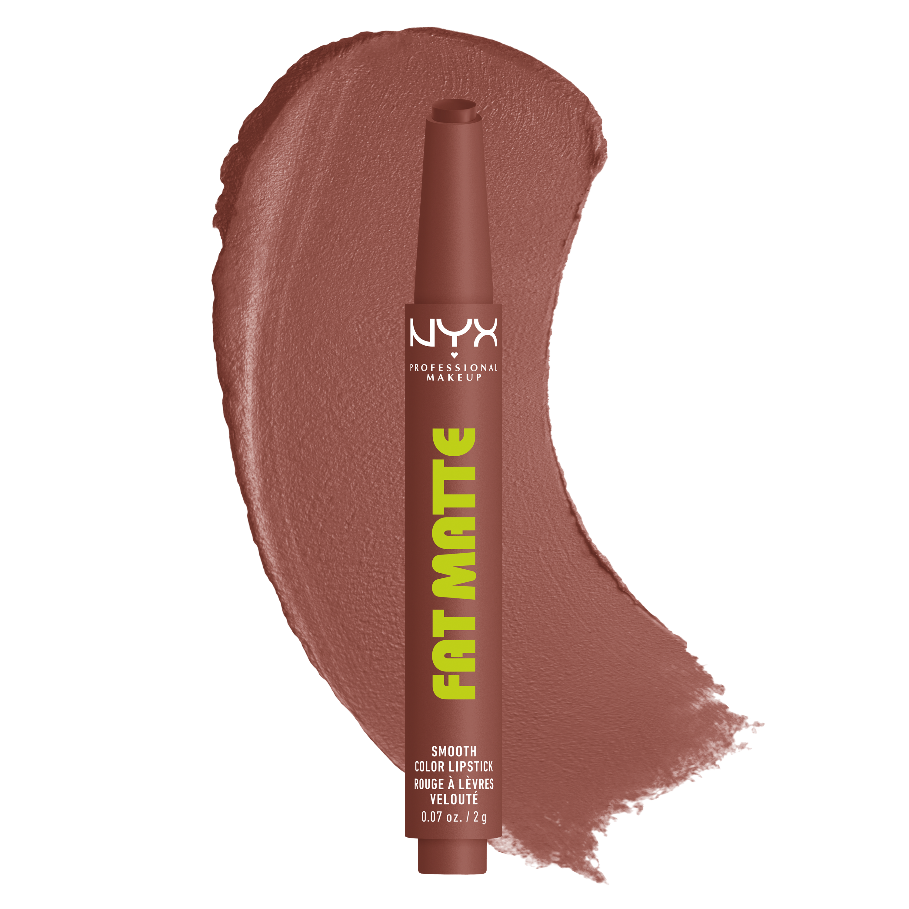 NYX Professional Makeup Matte Lipstick Pen - Fat Matte Smooth Color Lipstick | Toasty Taupe