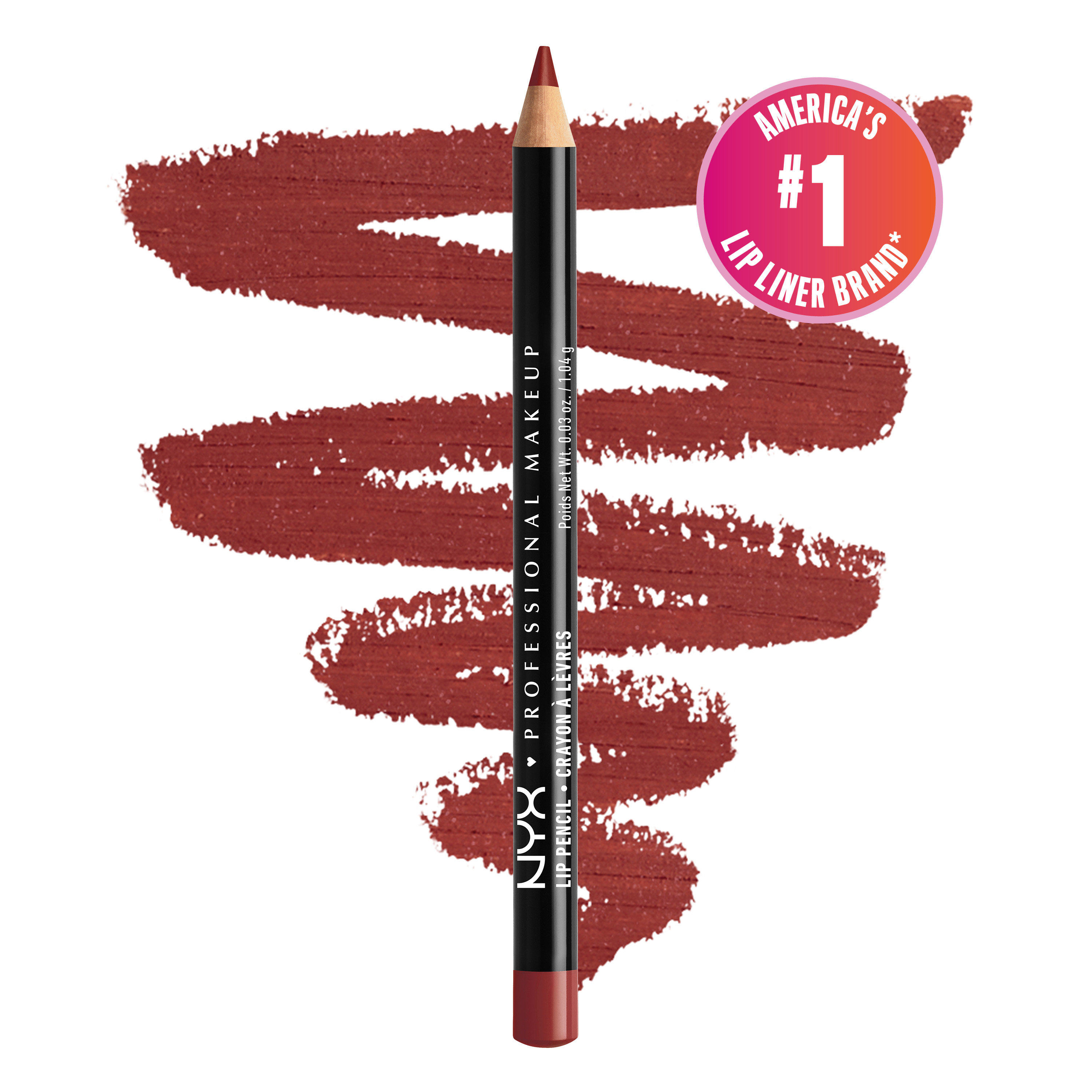 NYX Professional Makeup Slim Lip Pencil Creamy Lip Liner Auburn 6$