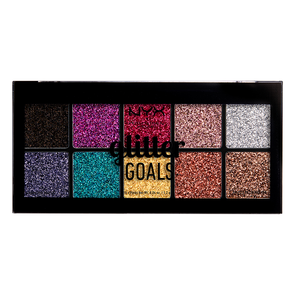 Jeg er stolt Stoop ukuelige Glitter Goals Cream Pro Palette | NYX Professional Makeup