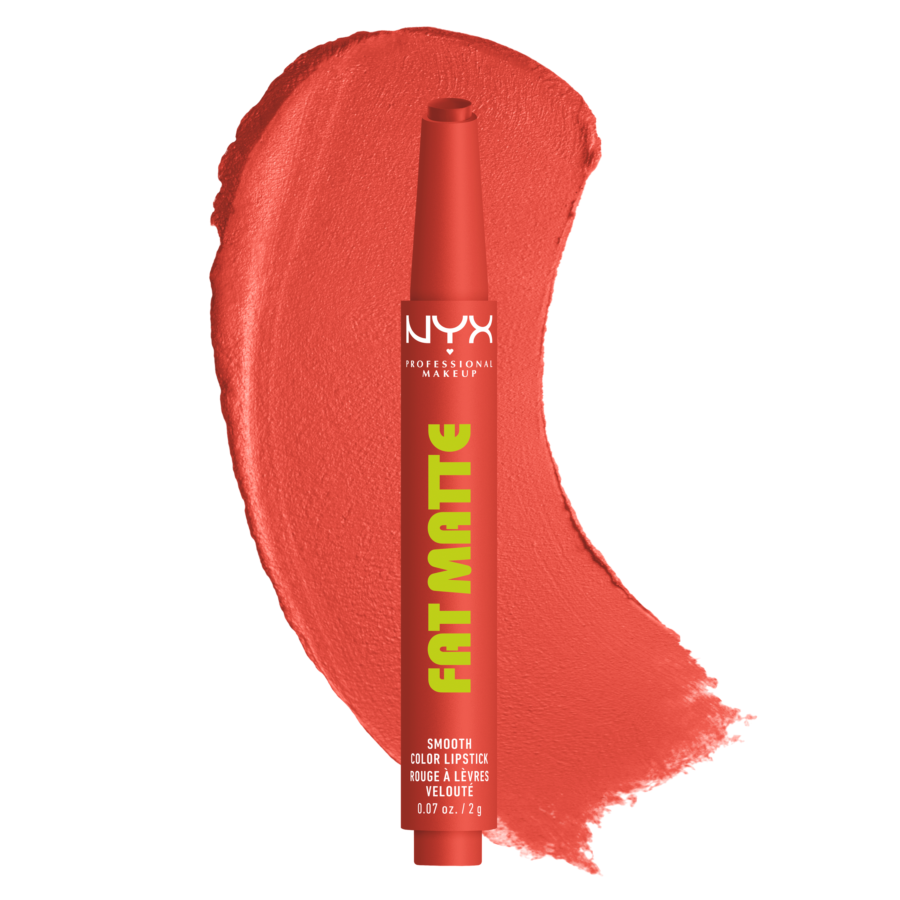 NYX Professional Makeup Matte Lipstick Pen - Fat Matte Smooth Color Lipstick | Coral Cuddlin'