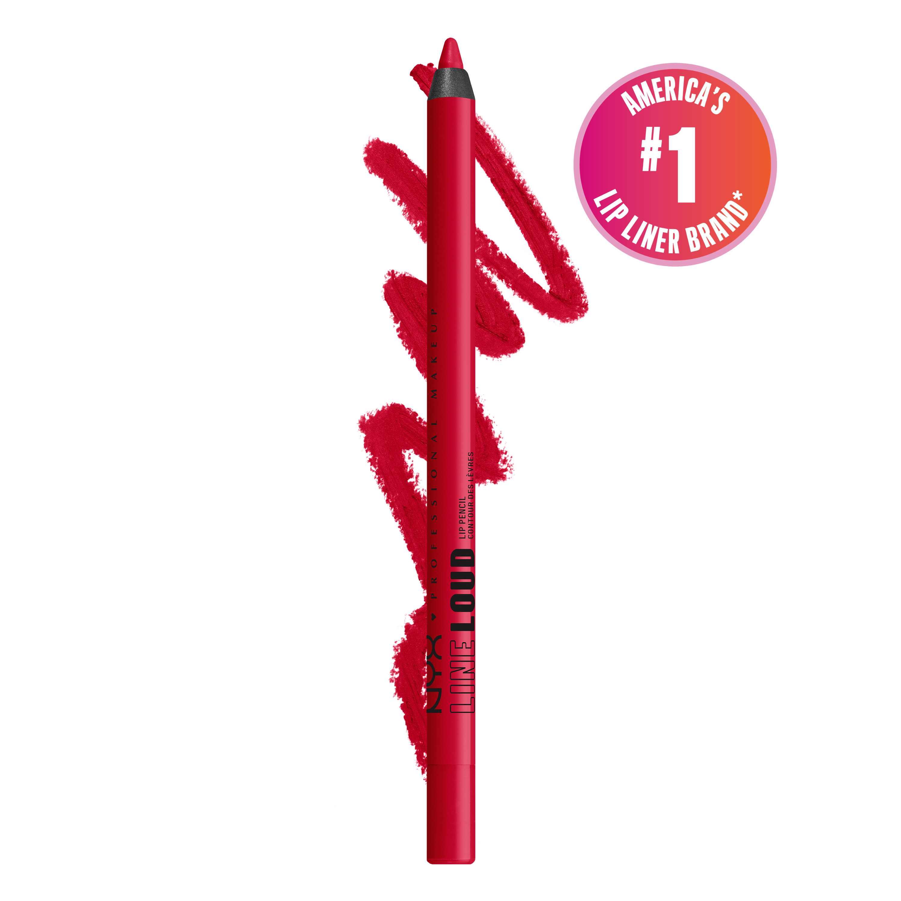 NYX Professional Makeup Lip Liner Line Loud Lip Pencil Rebel Red 8$